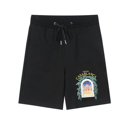Cartoon-printed fashionable loose-fitting shorts
