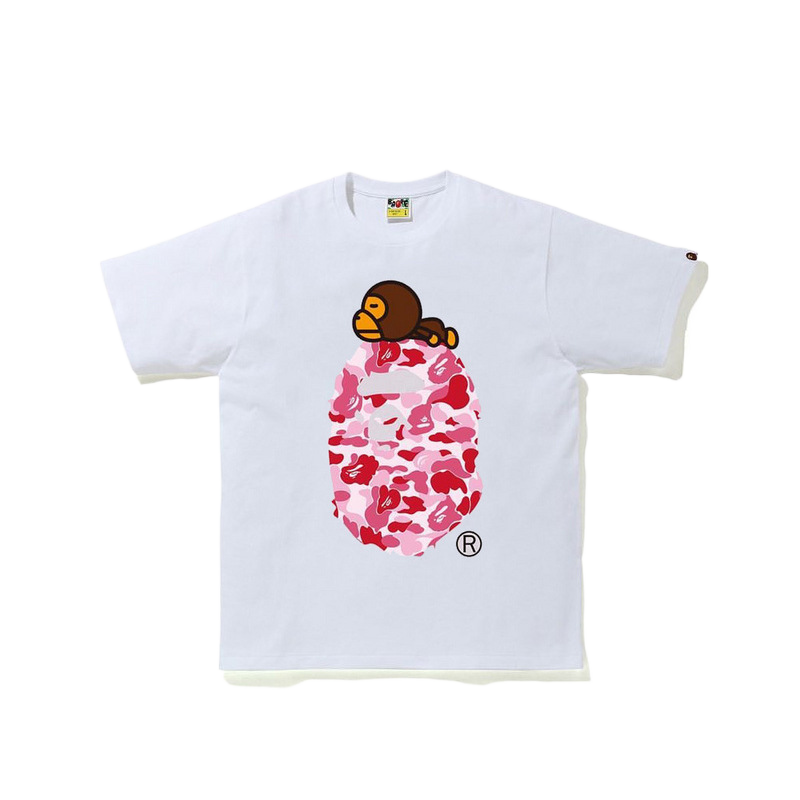 Cartoon Printed T-Shirt for Men and Women, Half-Sleeved Short T-Shirt