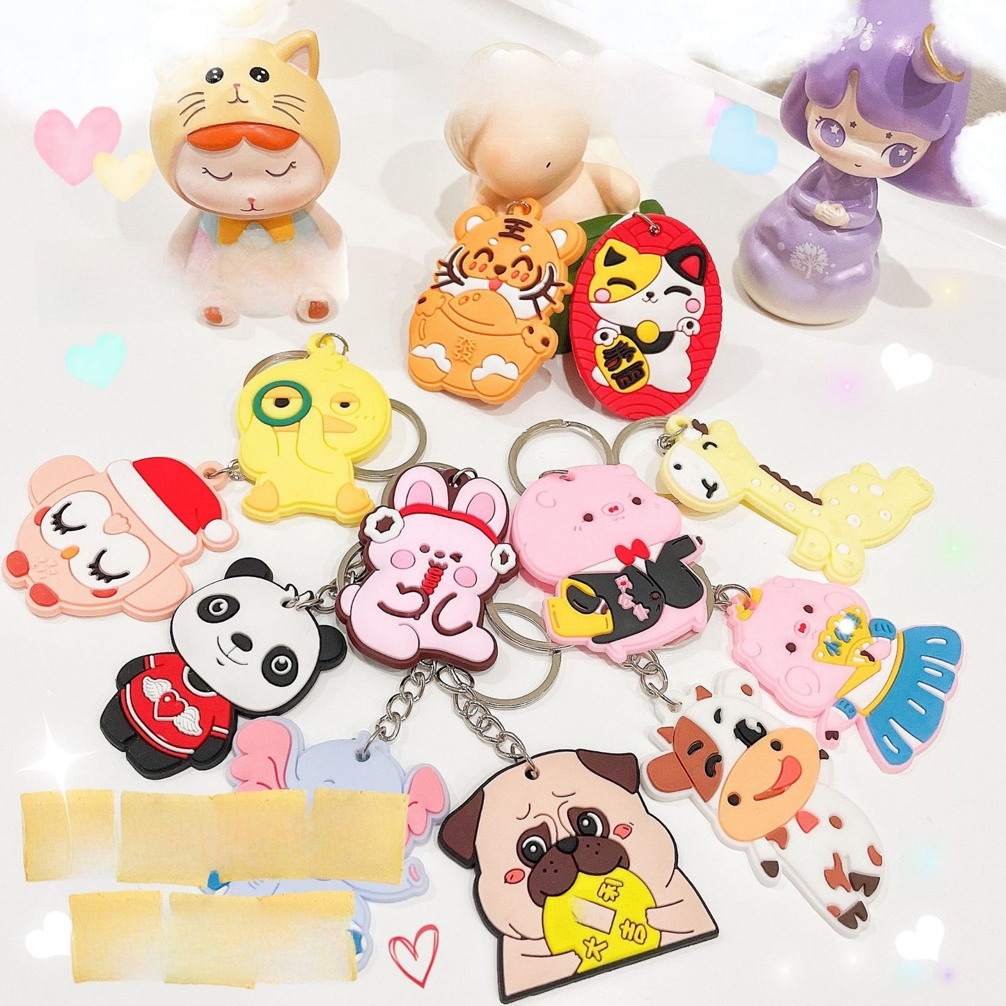 Cartoon PVC Keychain with Custom Logo