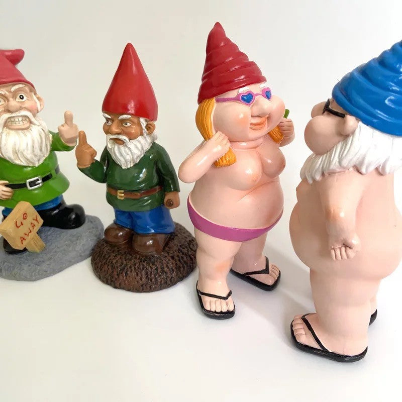 Cartoon Resin Dwarf Figurine for Garden Decoration