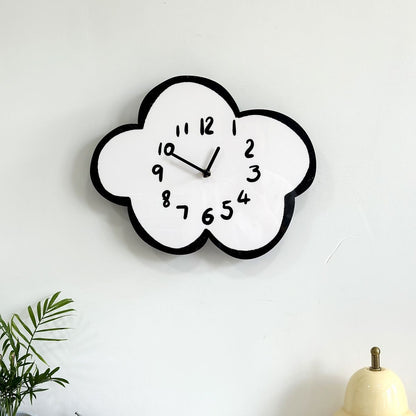 Cartoon silent cloud sheep clock