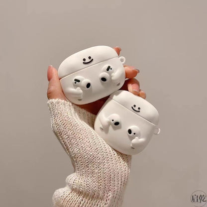Cartoon Silicone Case for AirPods with Pendant