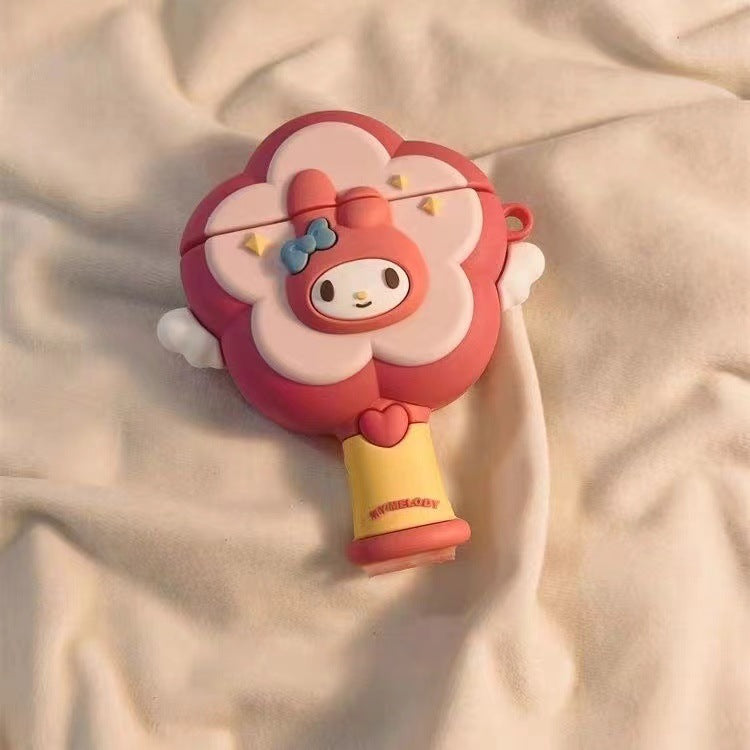 Cartoon Silicone Case for AirPods with Pendant