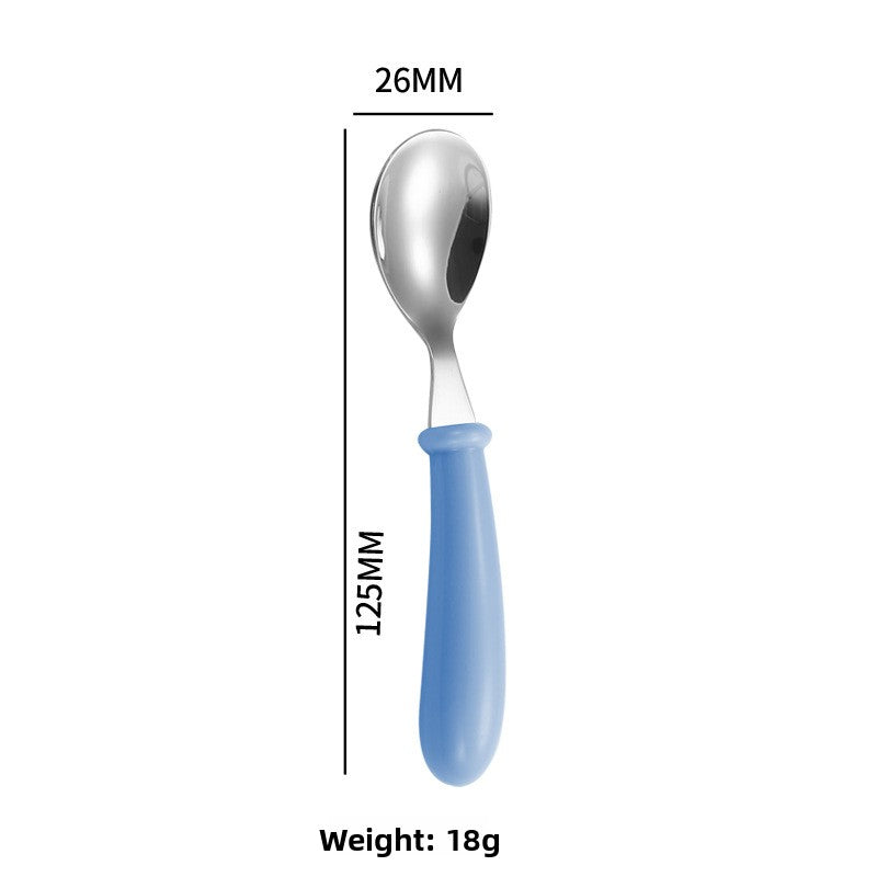 Cartoon stainless steel spoon and fork set box
