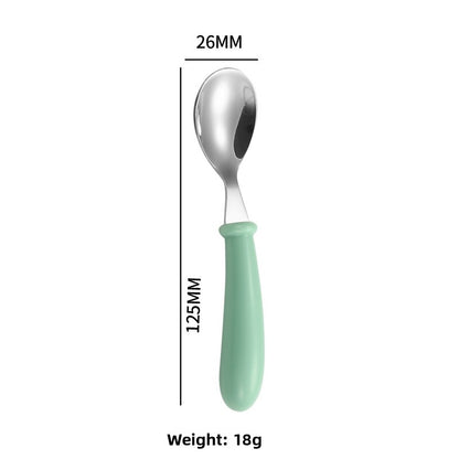 Cartoon stainless steel spoon and fork set box