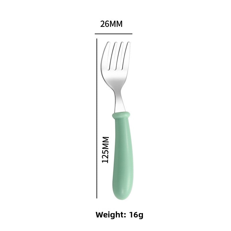 Cartoon stainless steel spoon and fork set box