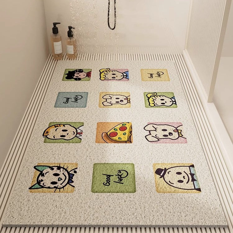 Cartoon Style PVC Bathroom Floor Mat