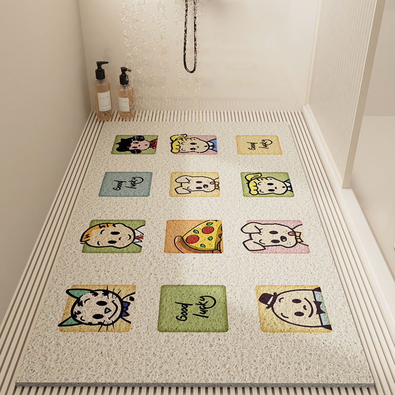 Cartoon Style PVC Bathroom Floor Mat