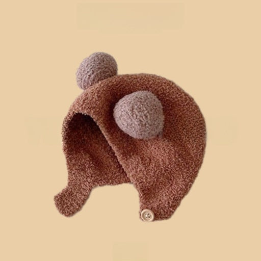 Cartoon-style warm knitted hat
