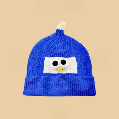 Cartoon-style warm knitted hat