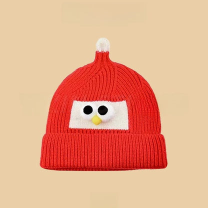 Cartoon-style warm knitted hat