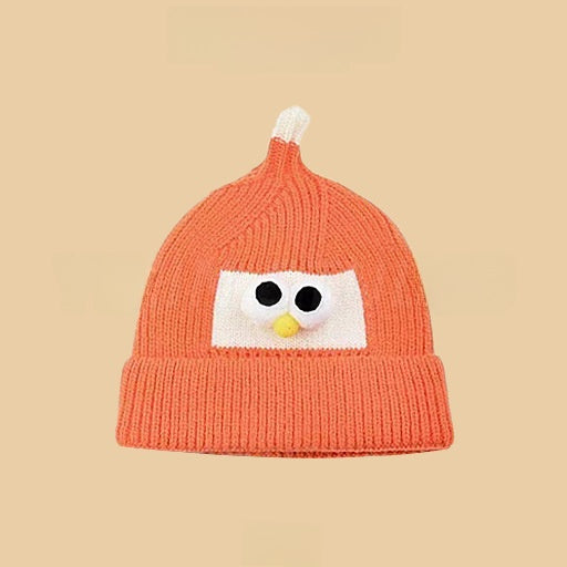 Cartoon-style warm knitted hat