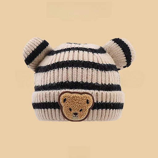 Cartoon-style warm knitted hat