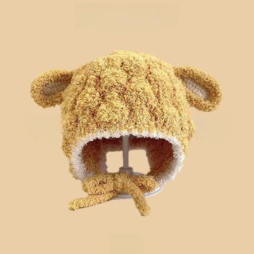 Cartoon-style warm knitted hat