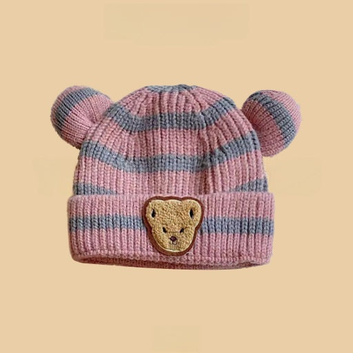 Cartoon-style warm knitted hat
