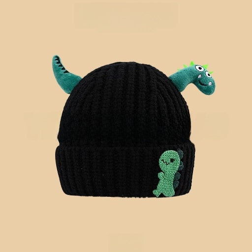 Cartoon-style warm knitted hat