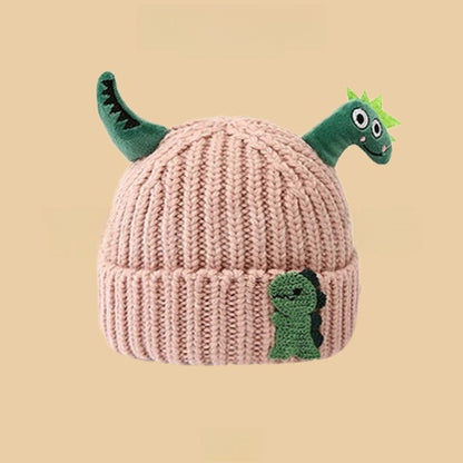 Cartoon-style warm knitted hat