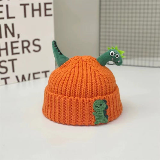 Cartoon-style warm knitted hat