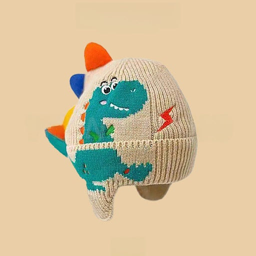 Cartoon-style warm knitted hat