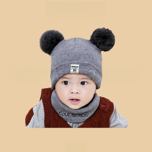 Cartoon-style warm knitted hat