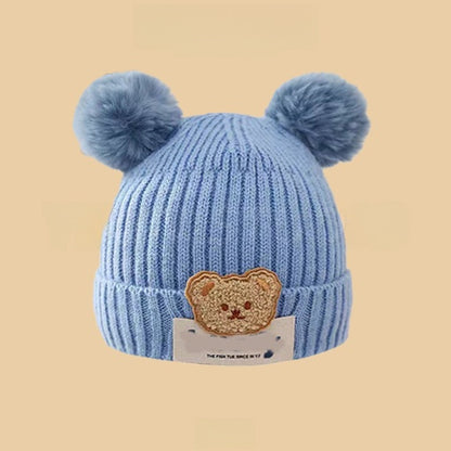 Cartoon-style warm knitted hat