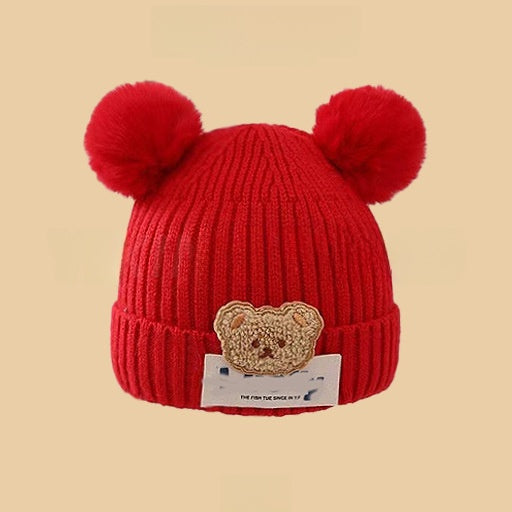 Cartoon-style warm knitted hat