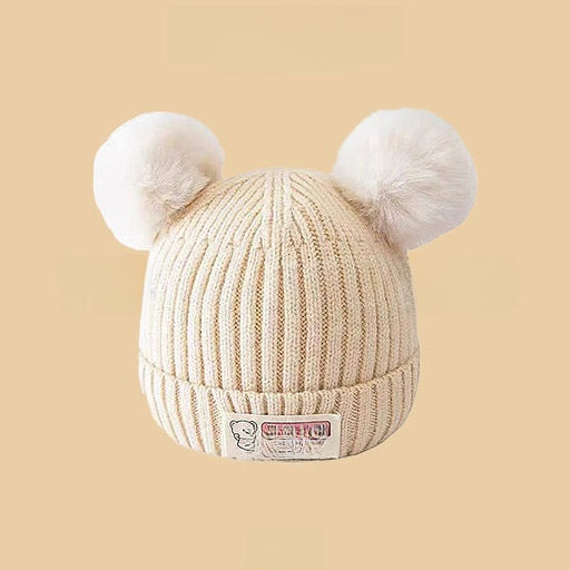 Cartoon-style warm knitted hat