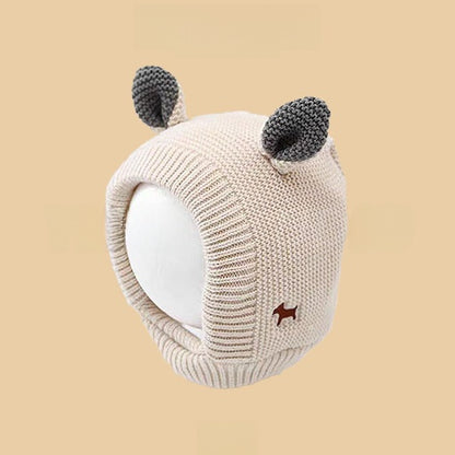 Cartoon-style warm knitted hat