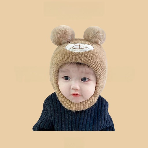 Cartoon-style warm knitted hat