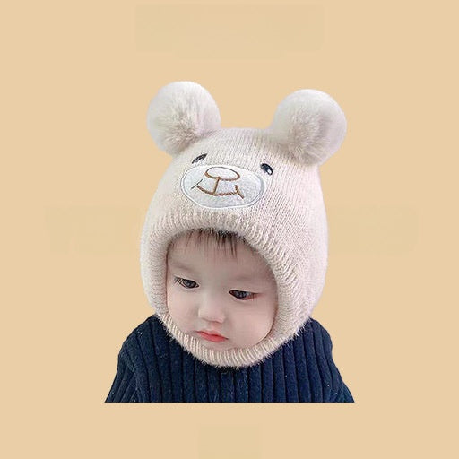 Cartoon-style warm knitted hat
