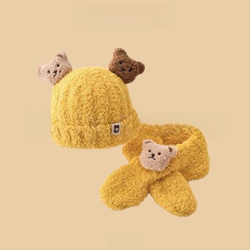 Cartoon-style warm knitted hat