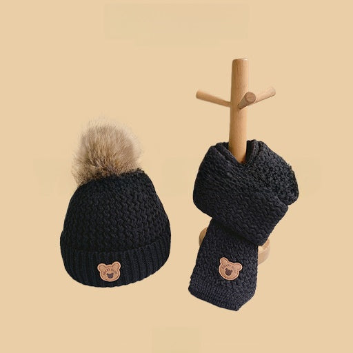 Cartoon-style warm knitted hat