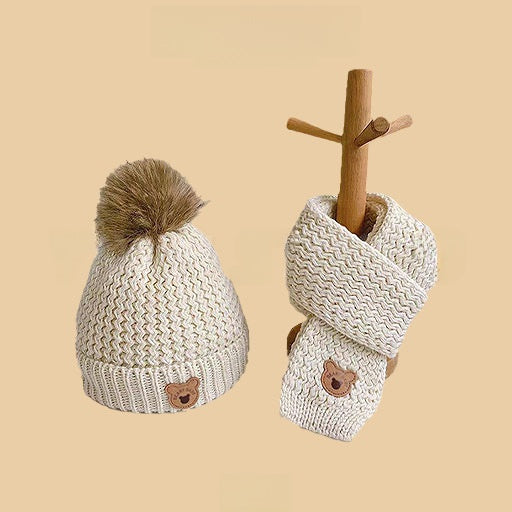 Cartoon-style warm knitted hat