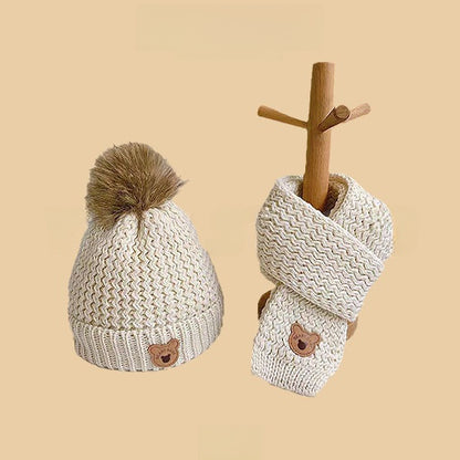 Cartoon-style warm knitted hat