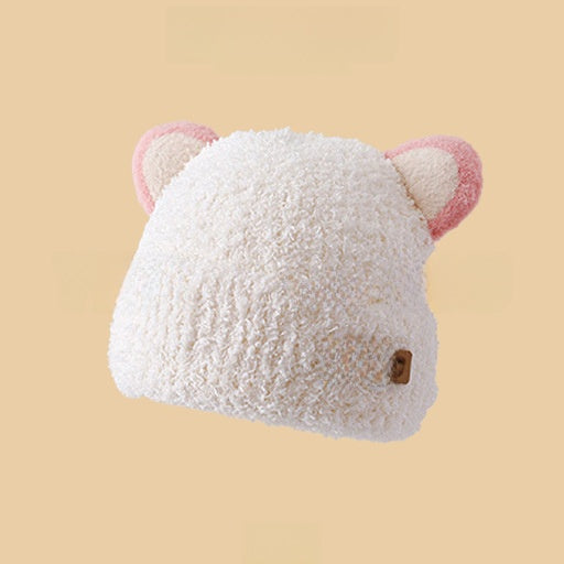 Cartoon-style warm knitted hat