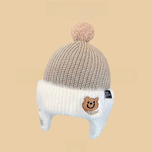 Cartoon-style warm knitted hat