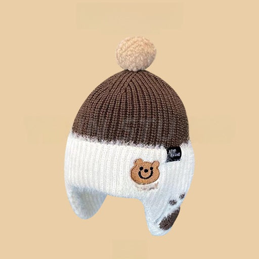 Cartoon-style warm knitted hat