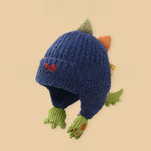 Cartoon-style warm knitted hat