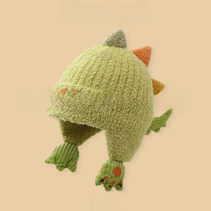 Cartoon-style warm knitted hat