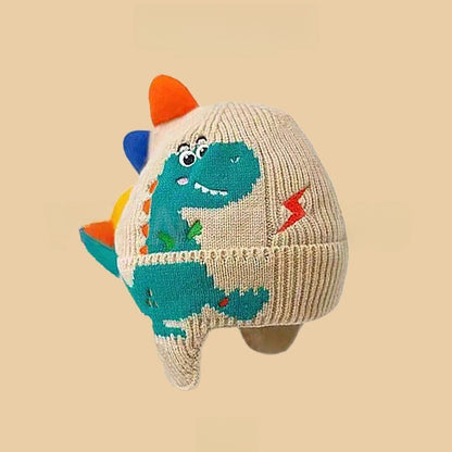 Cartoon-style warm knitted hat