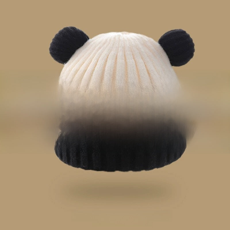 Cartoon-style warm knitted hat