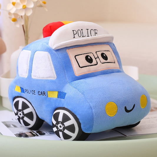 Cartoon Vehicle Plush Toy for Kids