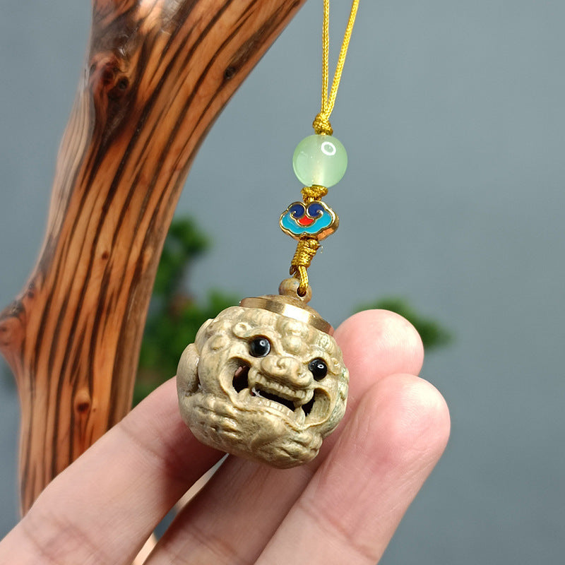 Carved Sandalwood Aromatherapy Pendant