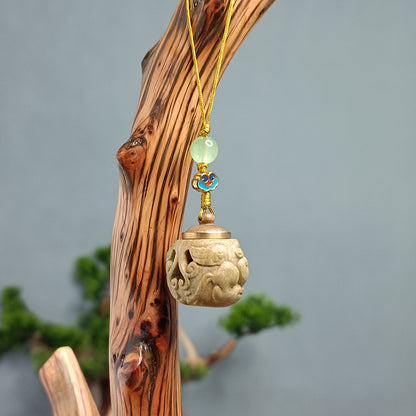 Carved Sandalwood Aromatherapy Pendant