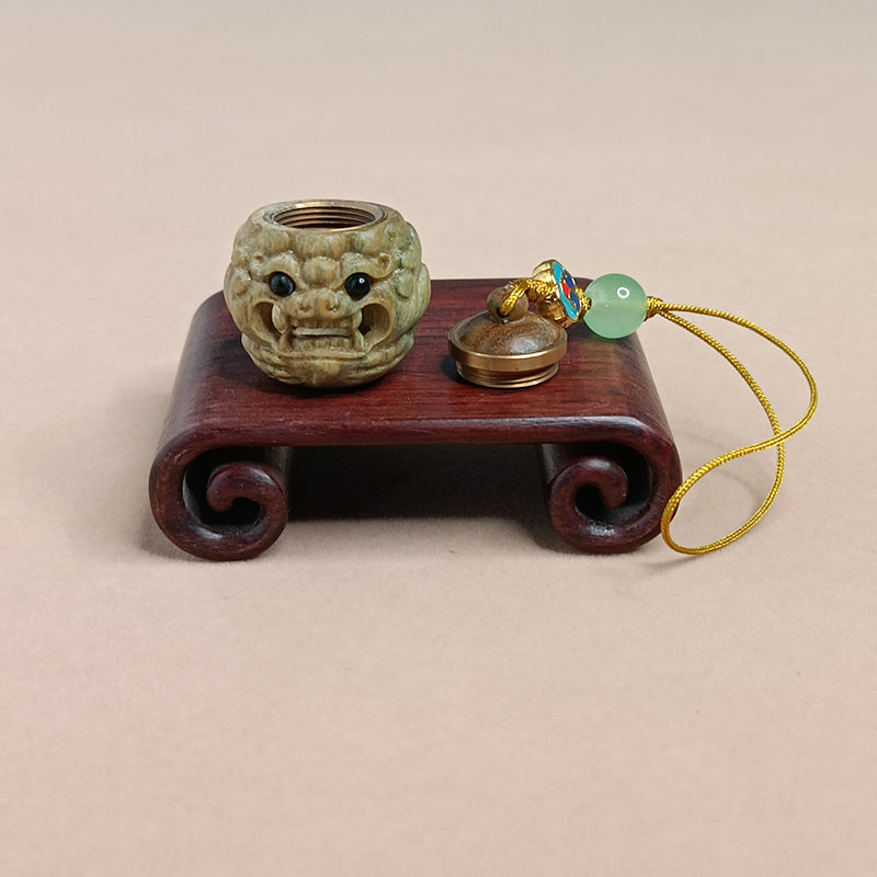 Carved Sandalwood Aromatherapy Pendant