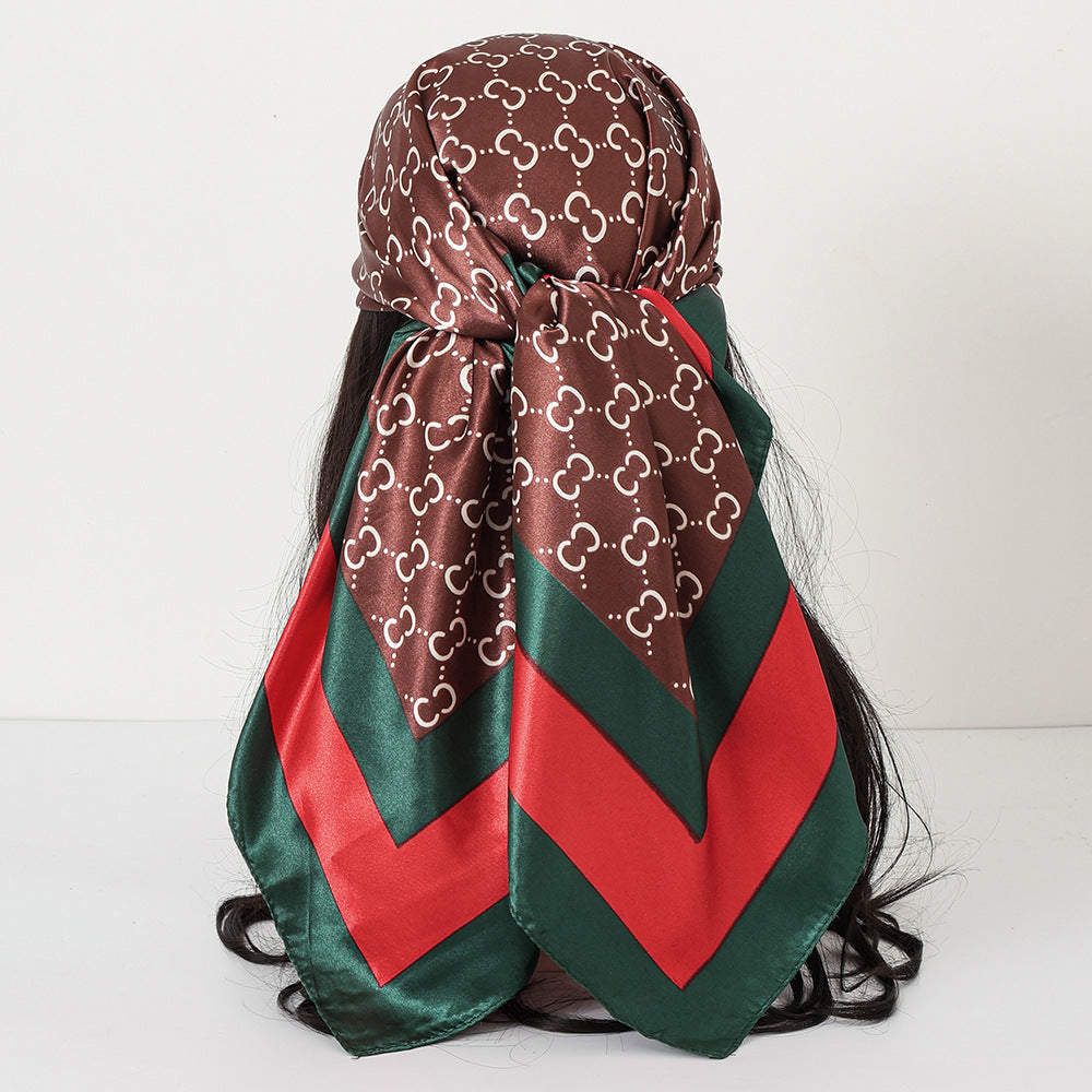 Cashew Print Satin Scarf