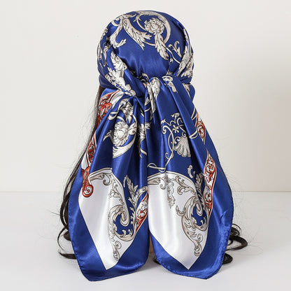 Cashew Print Satin Scarf