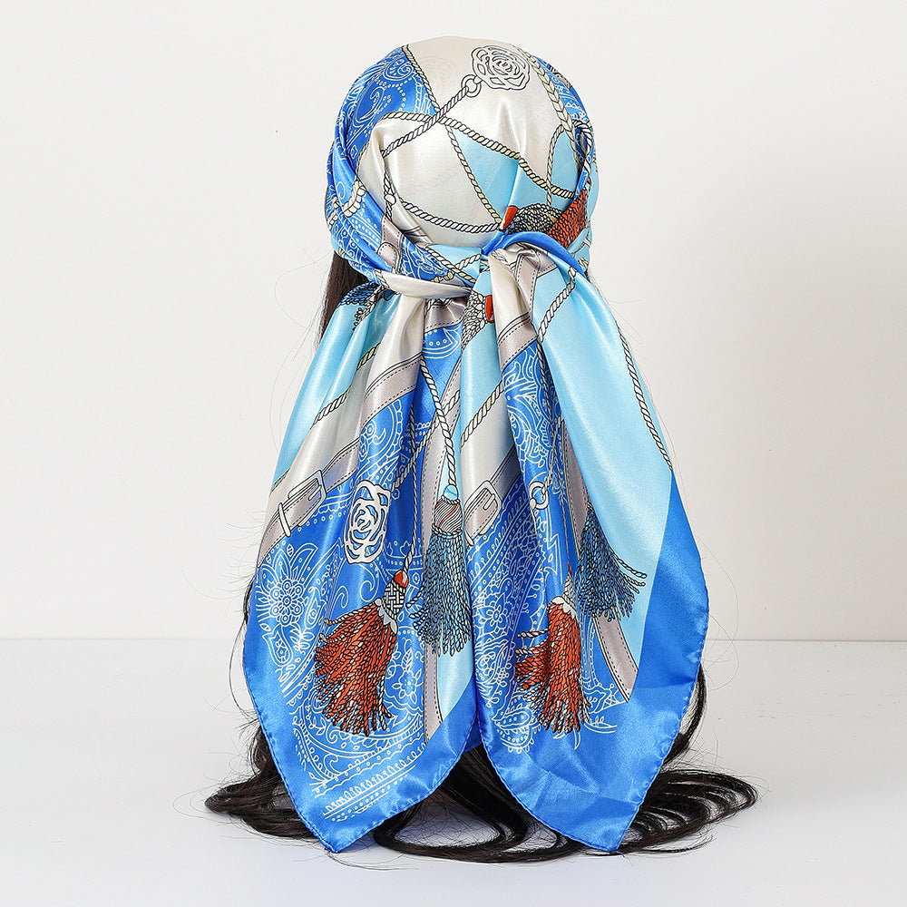 Cashew Print Satin Scarf