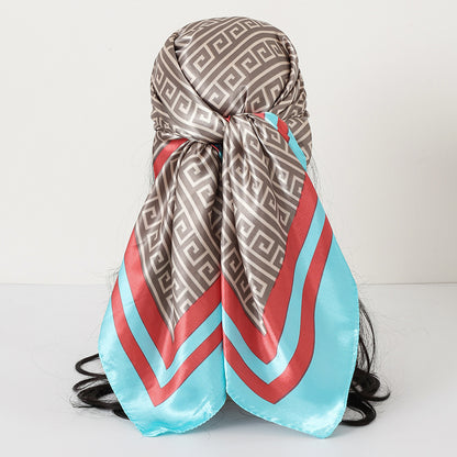 Cashew Print Satin Scarf