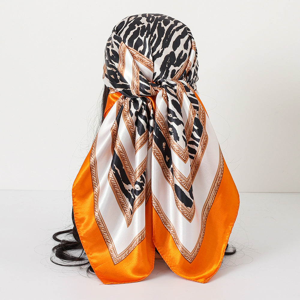 Cashew Print Satin Scarf